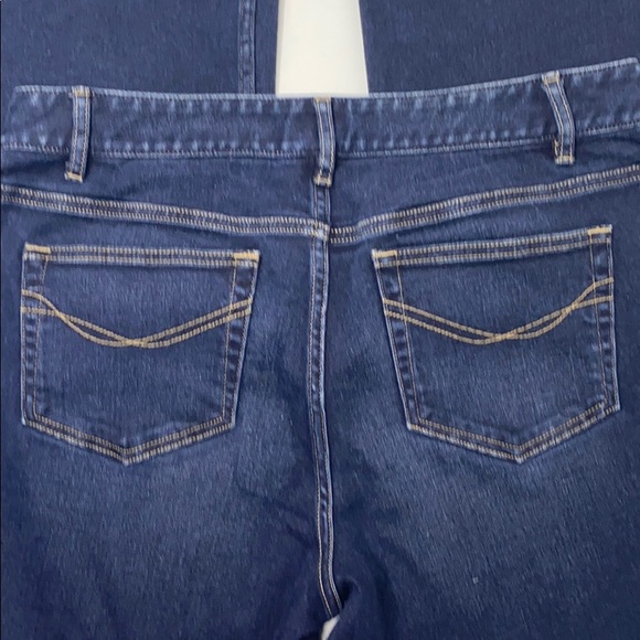 J.Jill Stretch Boot Cut dark wash Jeans 10 - Picture 4 of 7